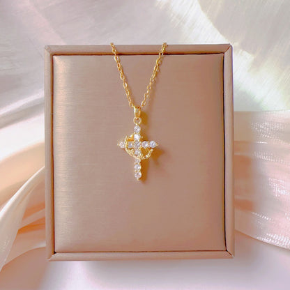 Ankae Cross Pendant Necklace
