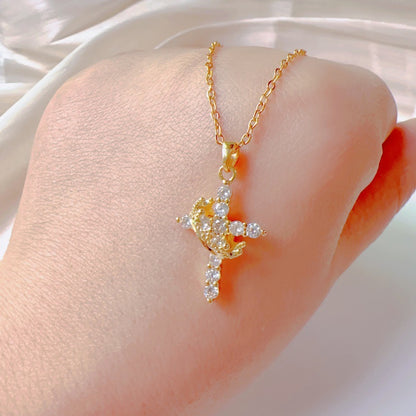 Ankae Cross Pendant Necklace